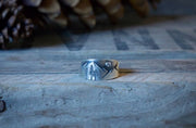 Mountain Lover Ring. Sterling + Diamond, Fits Size 6.5