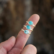 Sweet & Simple Stacker Ring. Old Stock Turquoise - Fits size 6