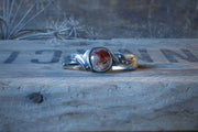 Primavera Cuff Bracelet - Reclaimed Sterling + Agate