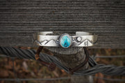 Mountain Lover Cuff: Ithaca Peak Turquoise + Sterling Silver