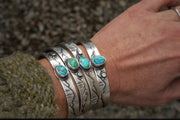 Mountain Lover Cuff: Ithaca Peak Turquoise + Sterling Silver