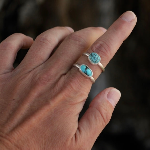 Sweet & Simple Stacker Ring. Old Stock Turquoise - Fits size 10