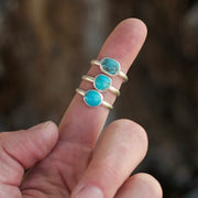 Sweet & Simple Stacker Ring. Old Stock Turquoise - Fits size 7.5
