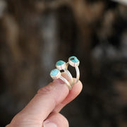 Sweet & Simple Stacker Ring. Old Stock Turquoise - Fits size 6.5